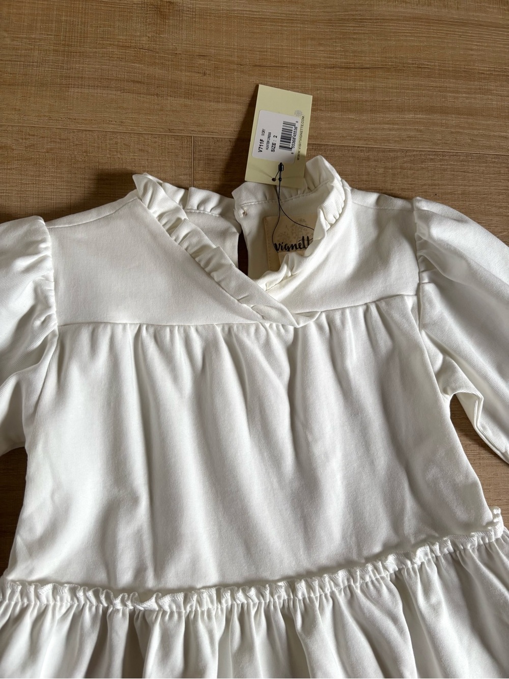 NWT Vignette 2Y Hunter Dress in Cream Ecru Toddler Girls - Picture 3 of 7